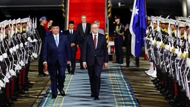 Prabowo Terima Kunjungan Resmi PM Australia Albanese di Istana